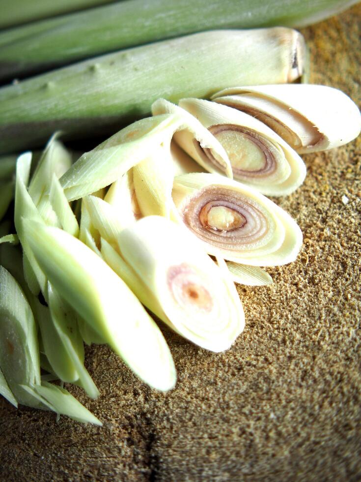 lemon grass and oil spa herb great healthy food and relax aroma photo