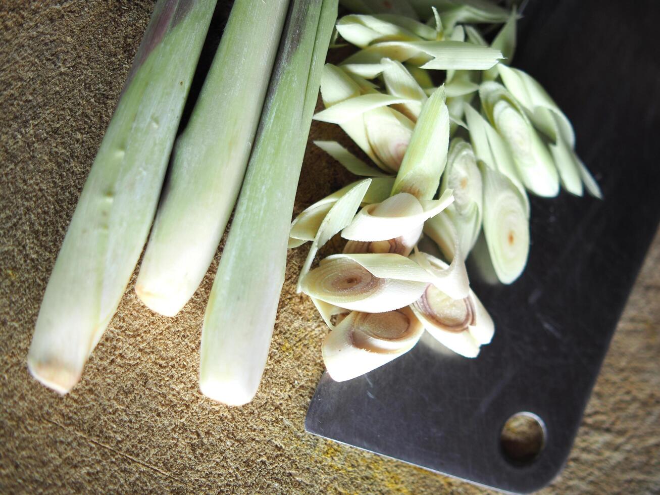 lemon grass and oil spa herb great healthy food and relax aroma photo