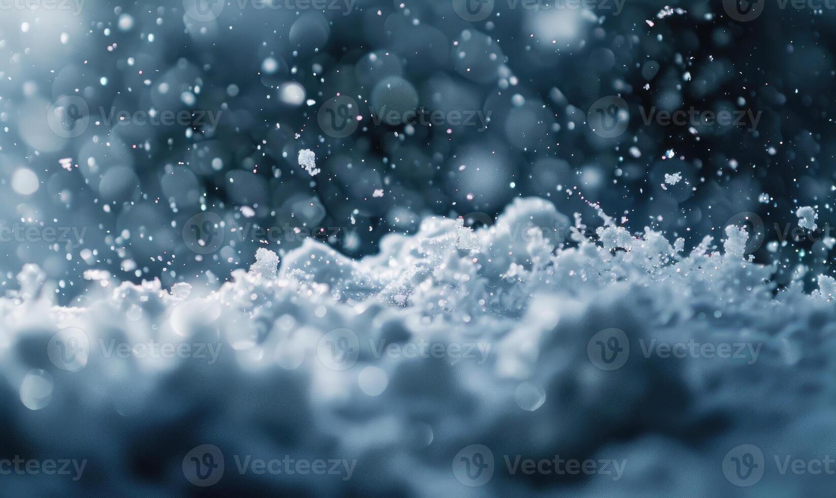 Close-up of snow bursting, closeup view of snow, nature background photo