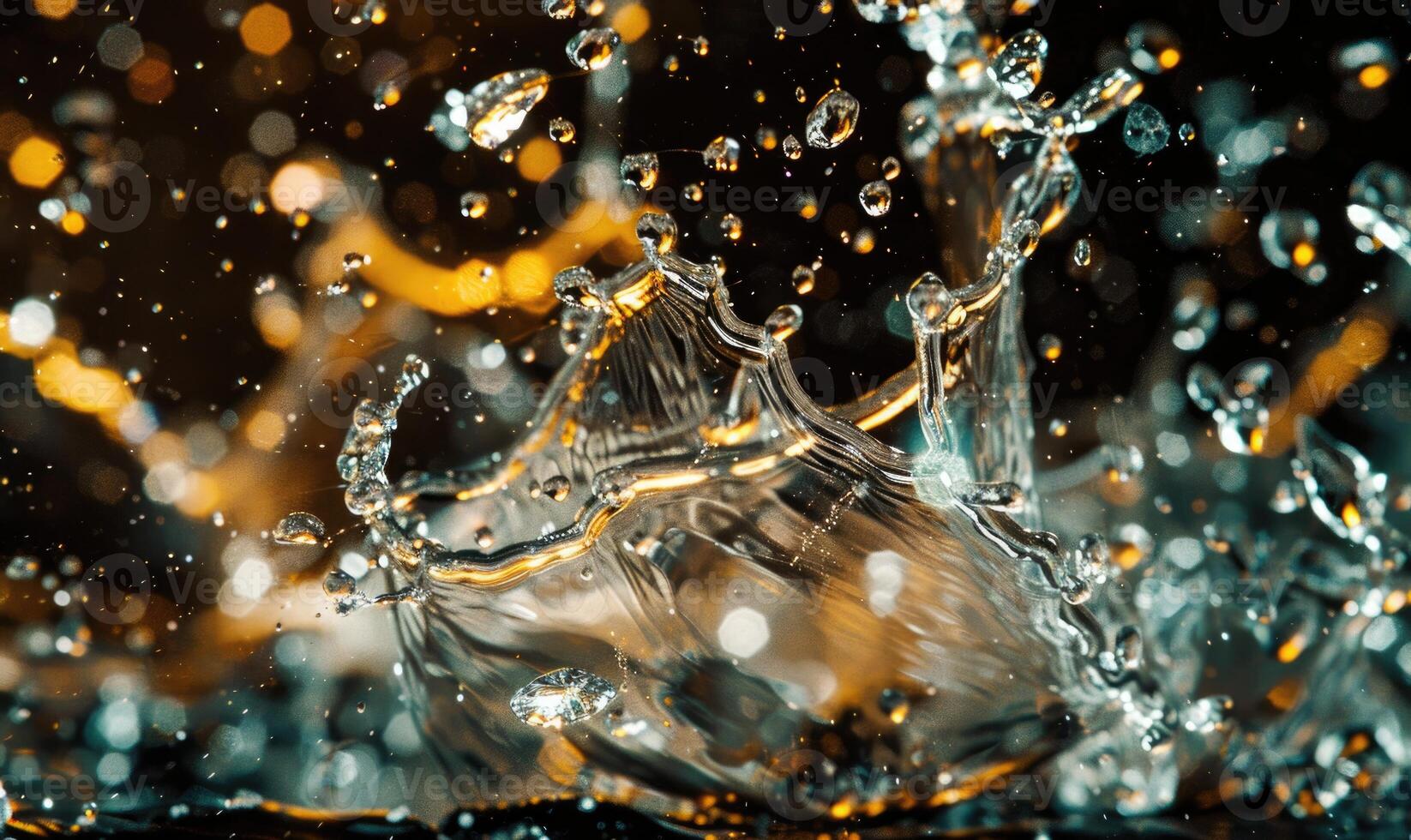 Abstract background with water splashes photo