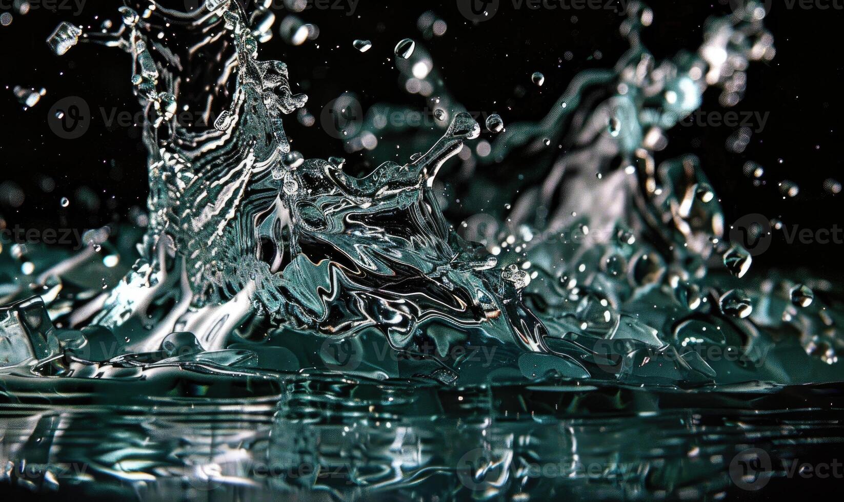 Abstract background with water splashes photo