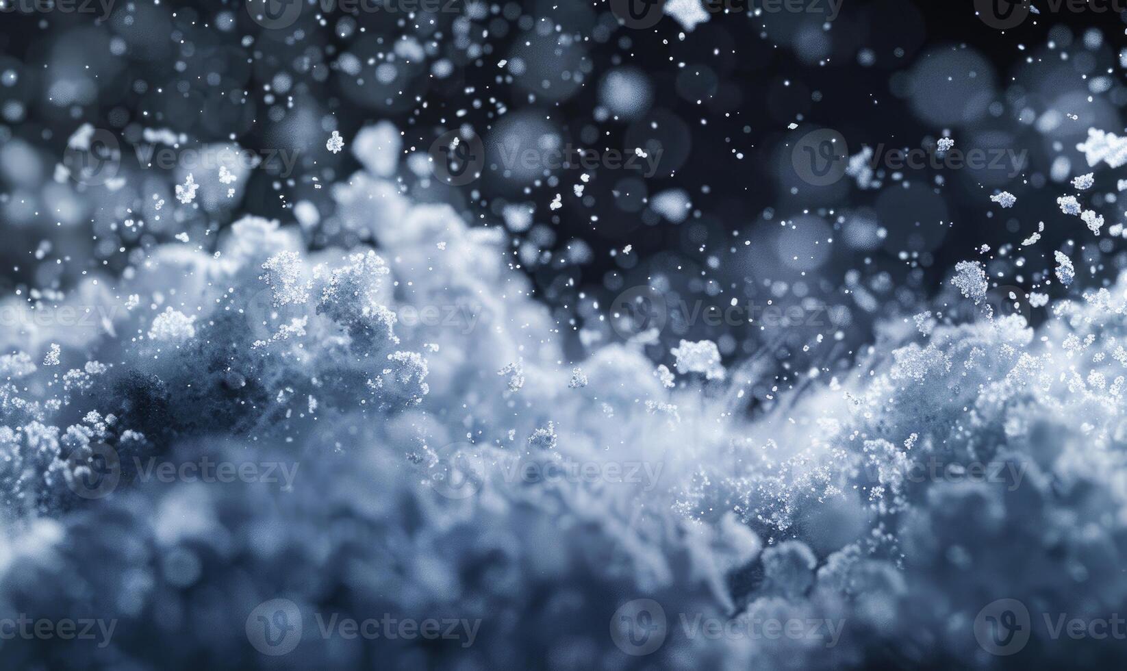 Close-up of snow bursting, closeup view of snow, nature background photo