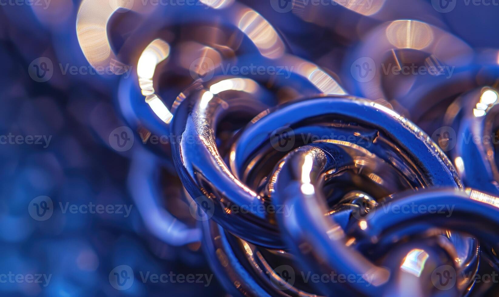 A chainmail bracelet crafted from interlocking metal rings photo
