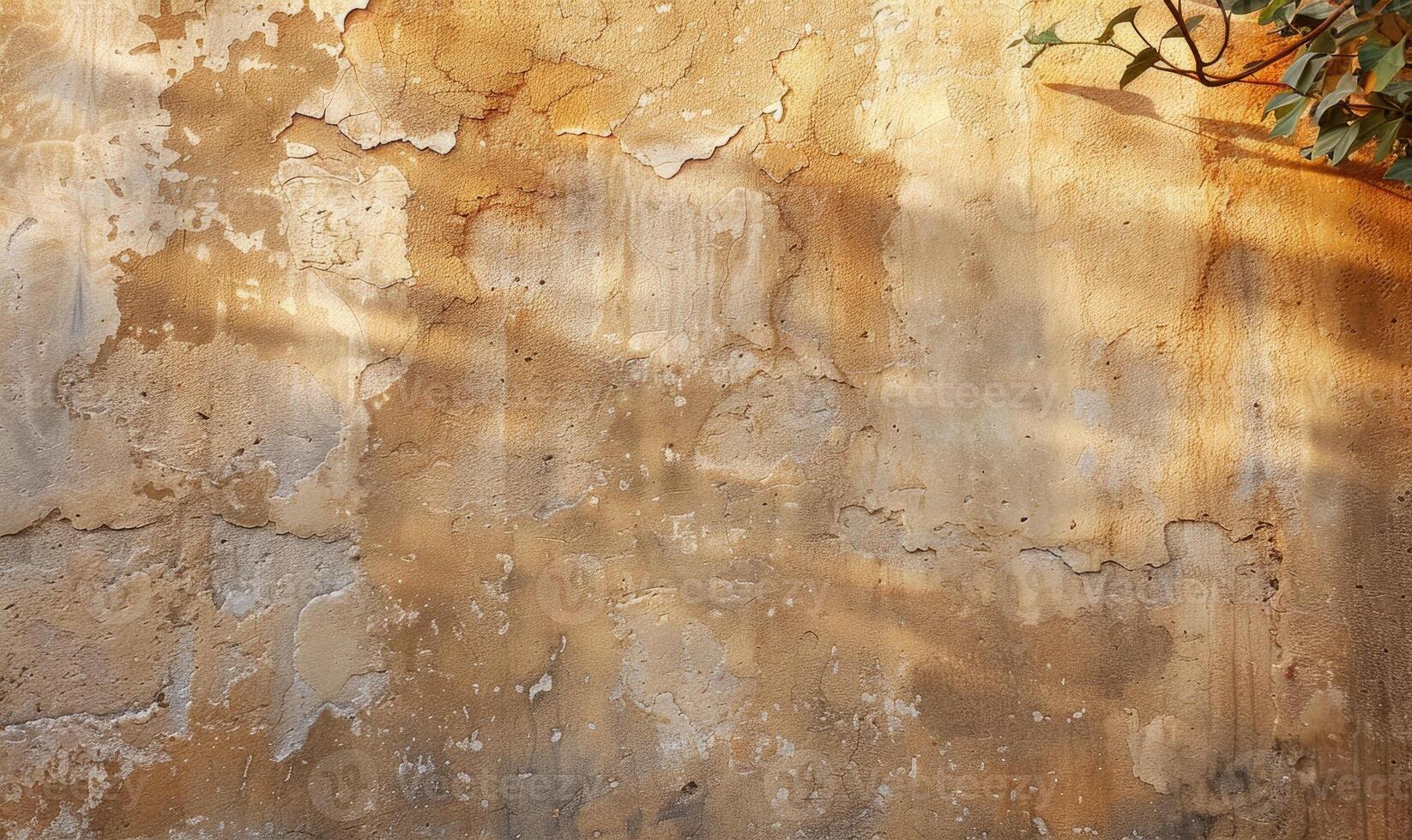 Mediterranean-style stucco wall, beige, textured background photo