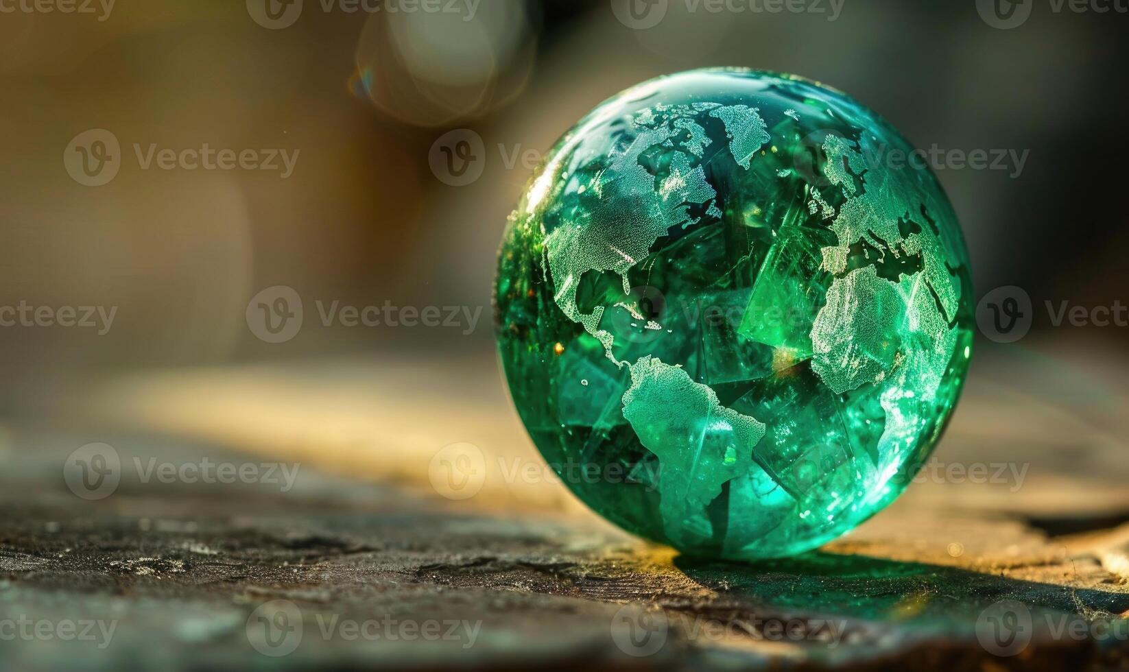 Natural gemstone sphere formed earth globe photo
