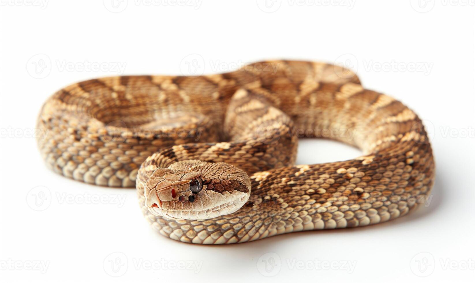 Rattlesnake on neutral background photo