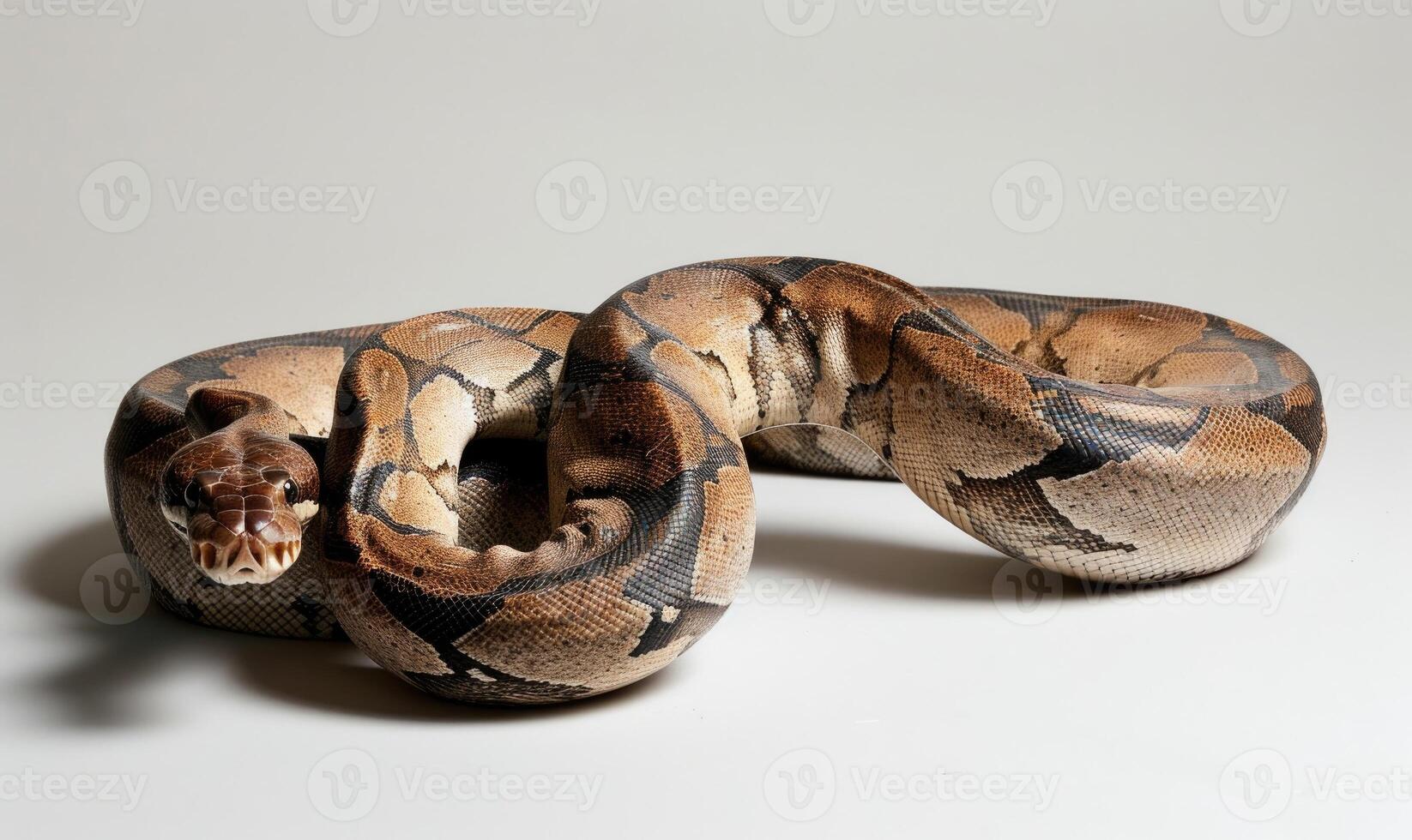 Boa constrictor on neutral background photo