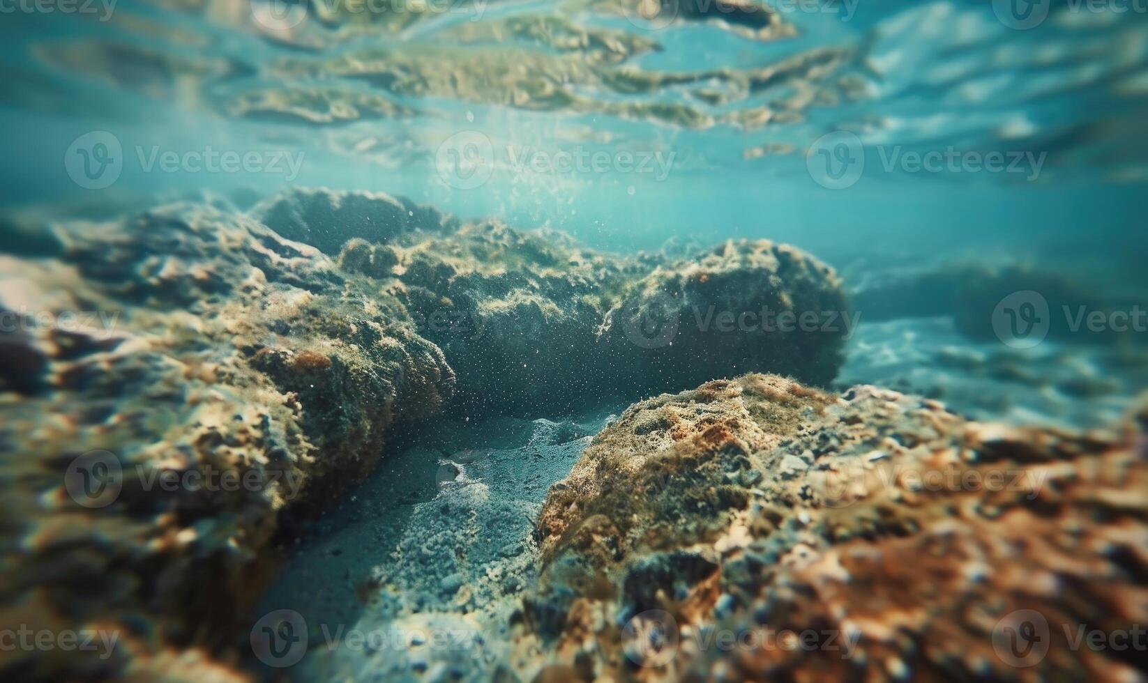 Seabed surface with caustic effect photo