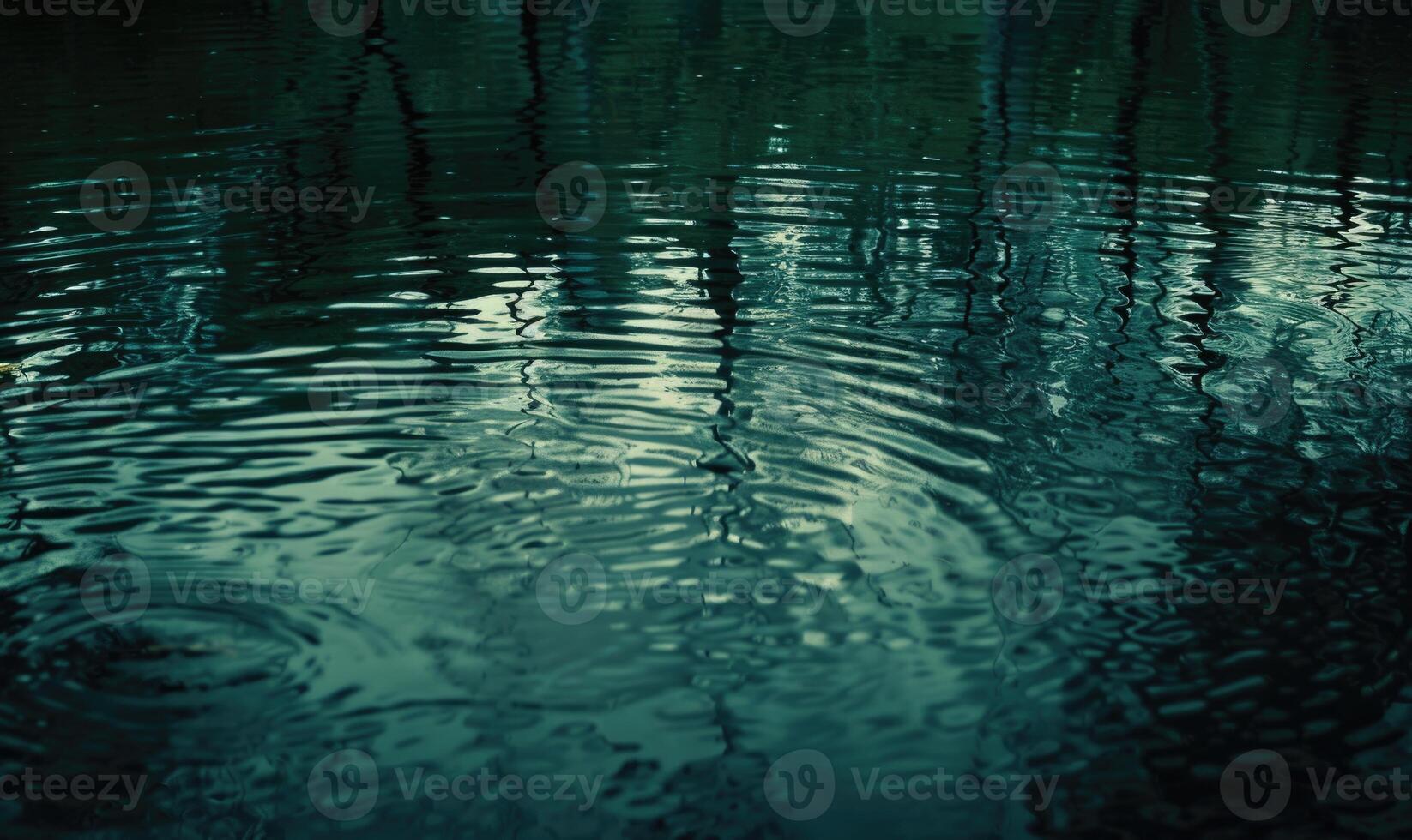 Closeup view on water surface with small waves and ripples photo