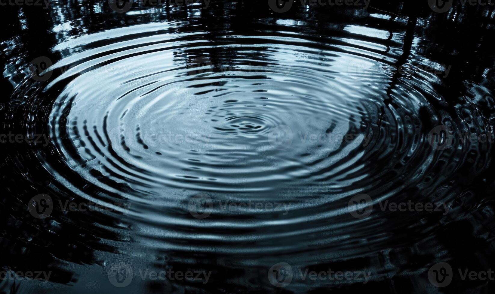 Closeup view on water surface with small waves and ripples photo