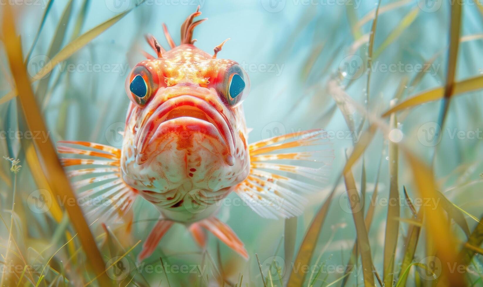 Majestic cockerel fish in habitat photo