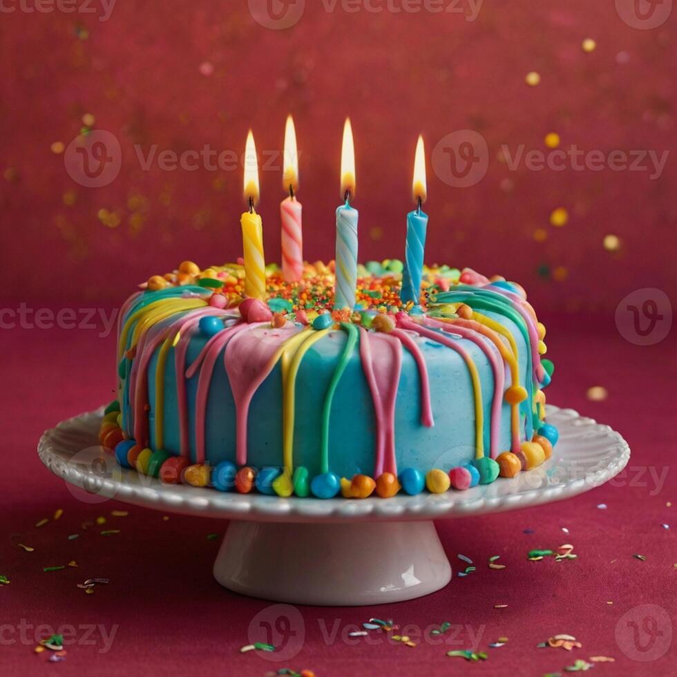 Cute Birthday Cake for birthday party photo