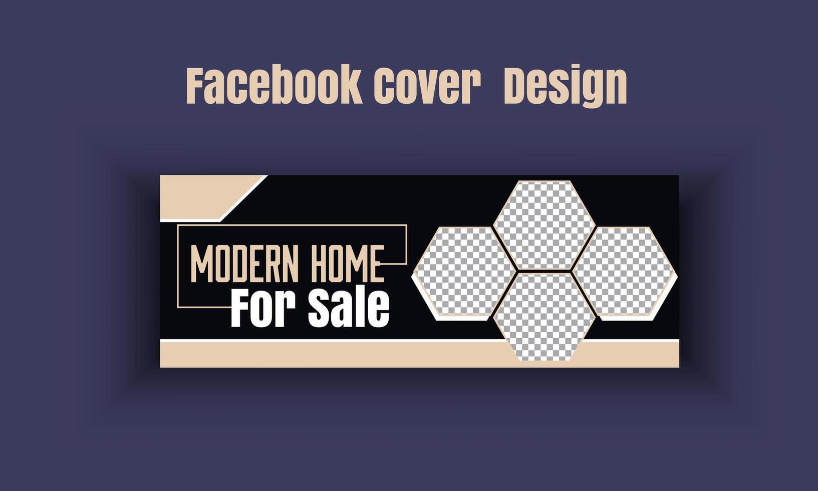 Home sale Facebook cover design template vector
