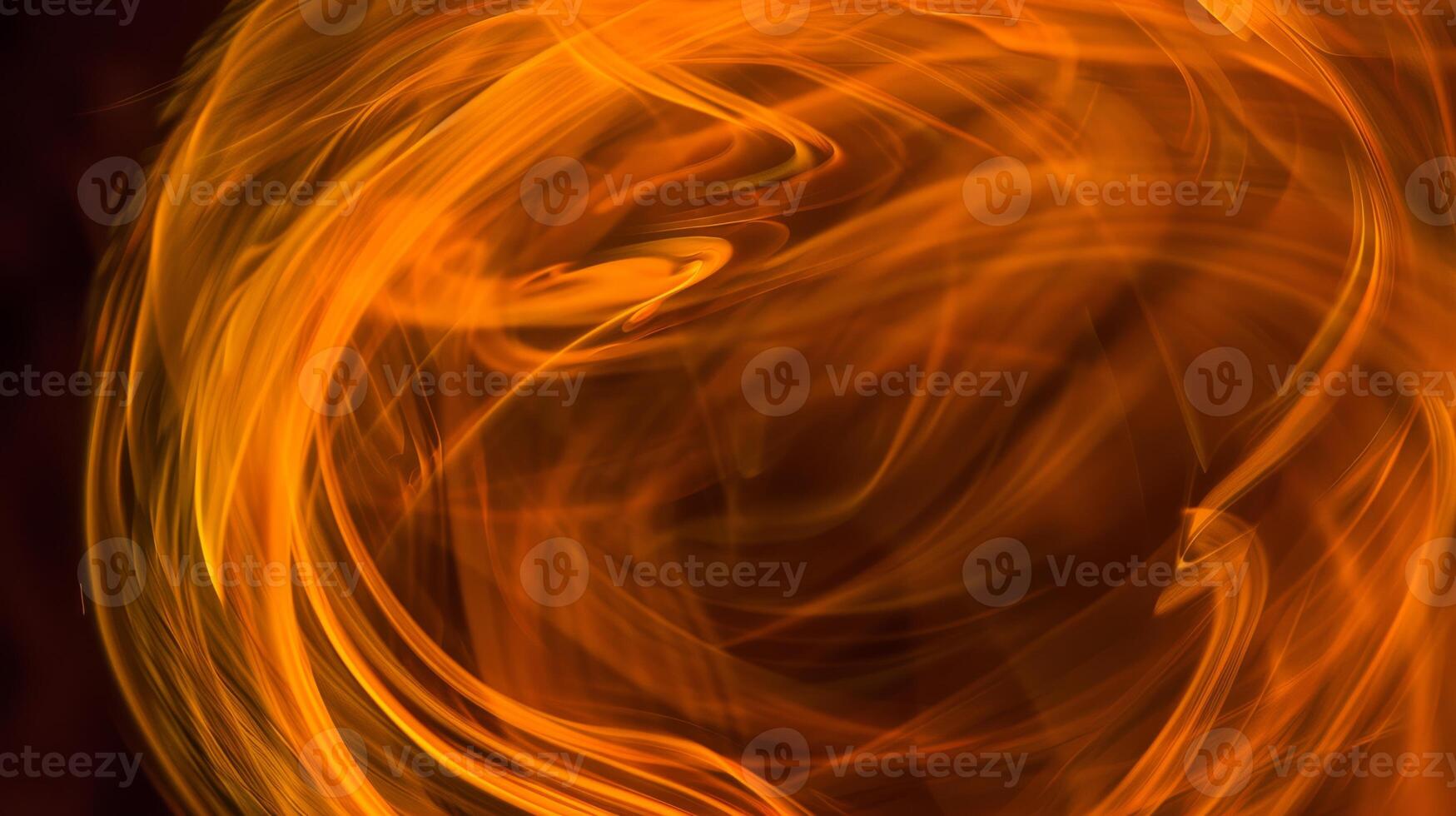 A close up of a fire ball with swirls and flames, AI photo