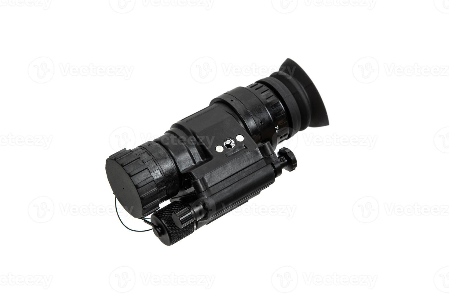Night vision device. A special device for observing in the dark. Equipment for the military, police and special forces. Isolate on a white back photo