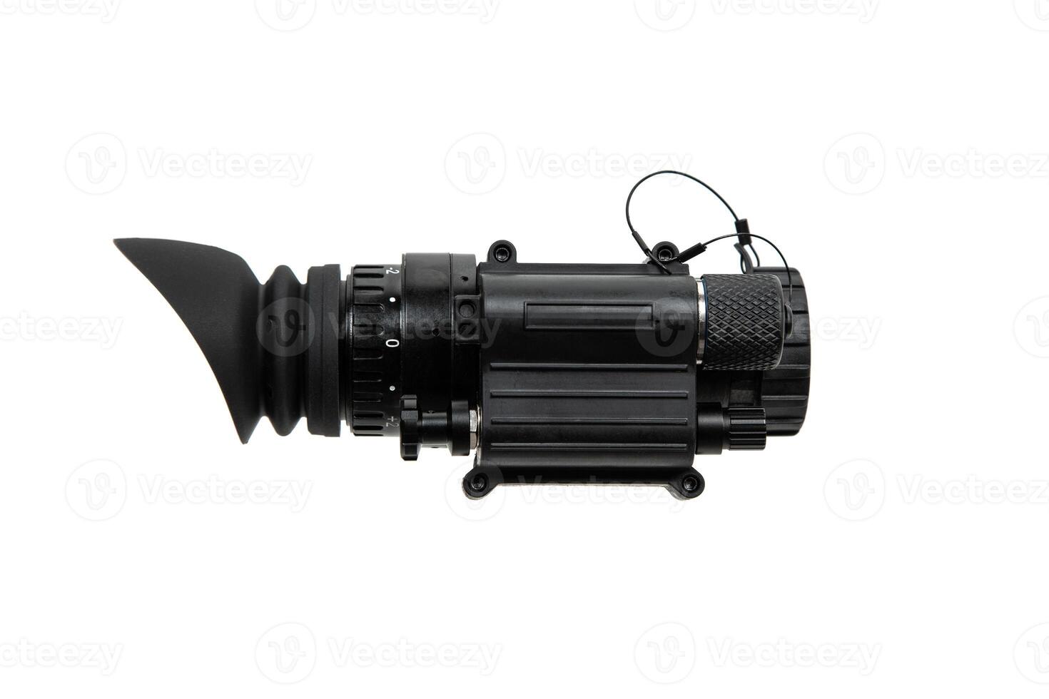Night vision device. A special device for observing in the dark. Equipment for the military, police and special forces. Isolate on a white back photo
