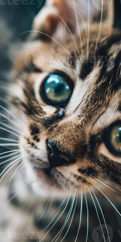 Adorable Kittens Gaze photo