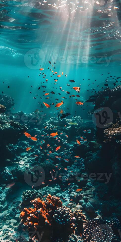 Vibrant Coral Reef Fish photo