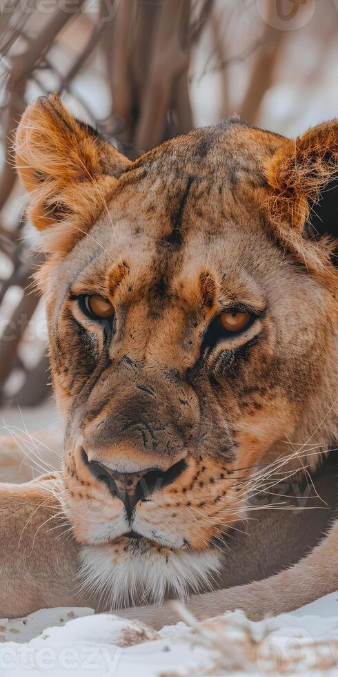 African Savannah Lioness photo