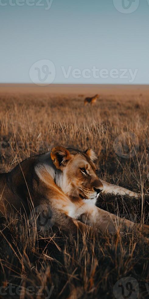 Serengeti Lioness Roaming photo