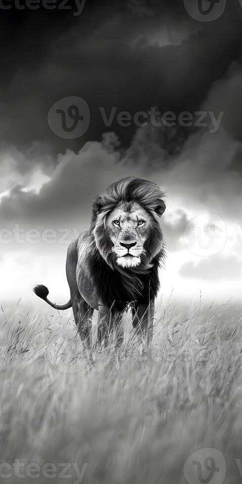 Majestic Lion Roaming photo