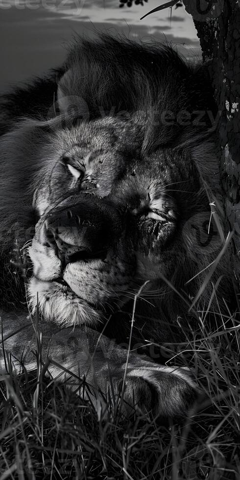 Lion Resting Serenely photo