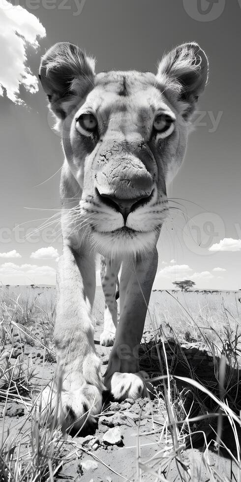 African Savannah Lioness photo