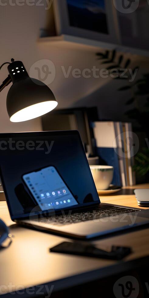 Illuminated Digital Workspace photo