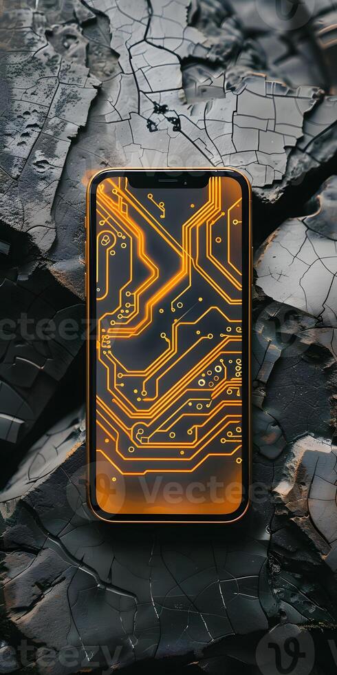 Digital Circuit Smartphone Display photo