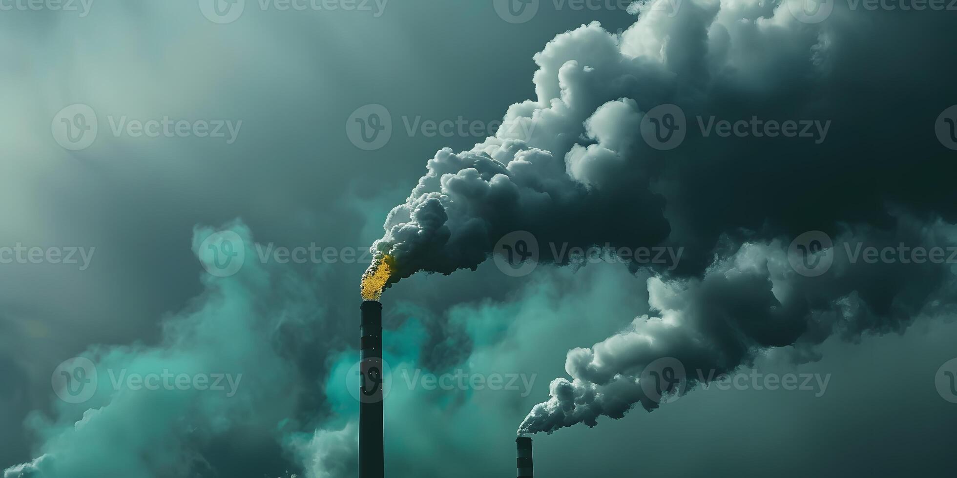 Industrial Smokestack Emissions photo