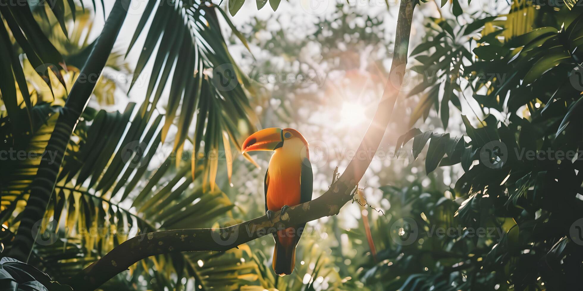 Vibrant Toucan Perched photo