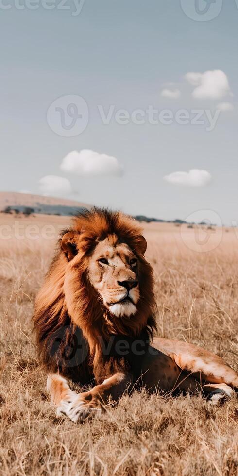 Majestic Lion Roaming photo