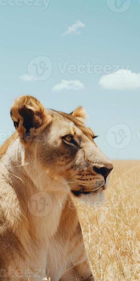 Serengeti Lioness Roaming photo