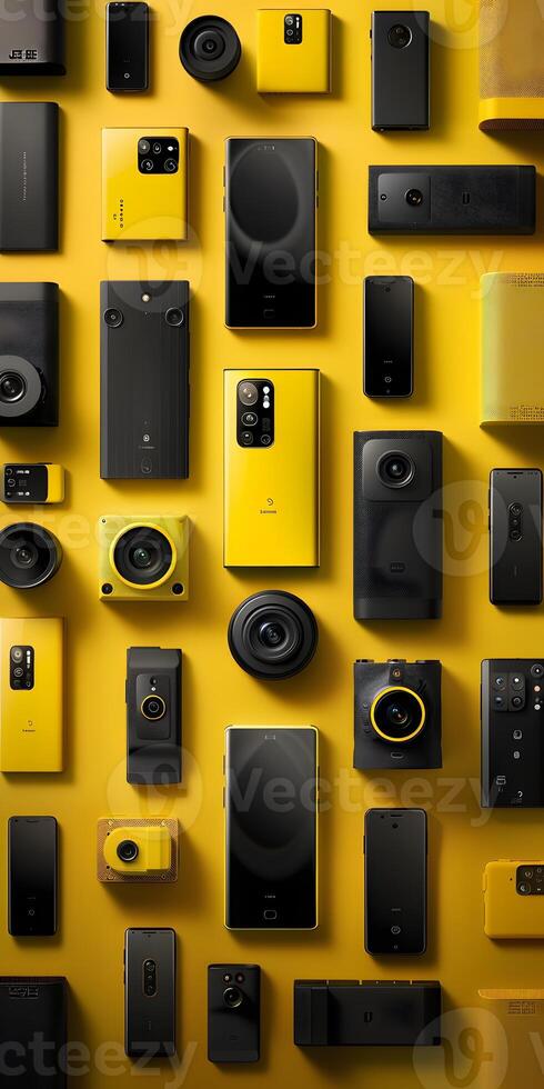 Assorted Colorful Smartphones photo