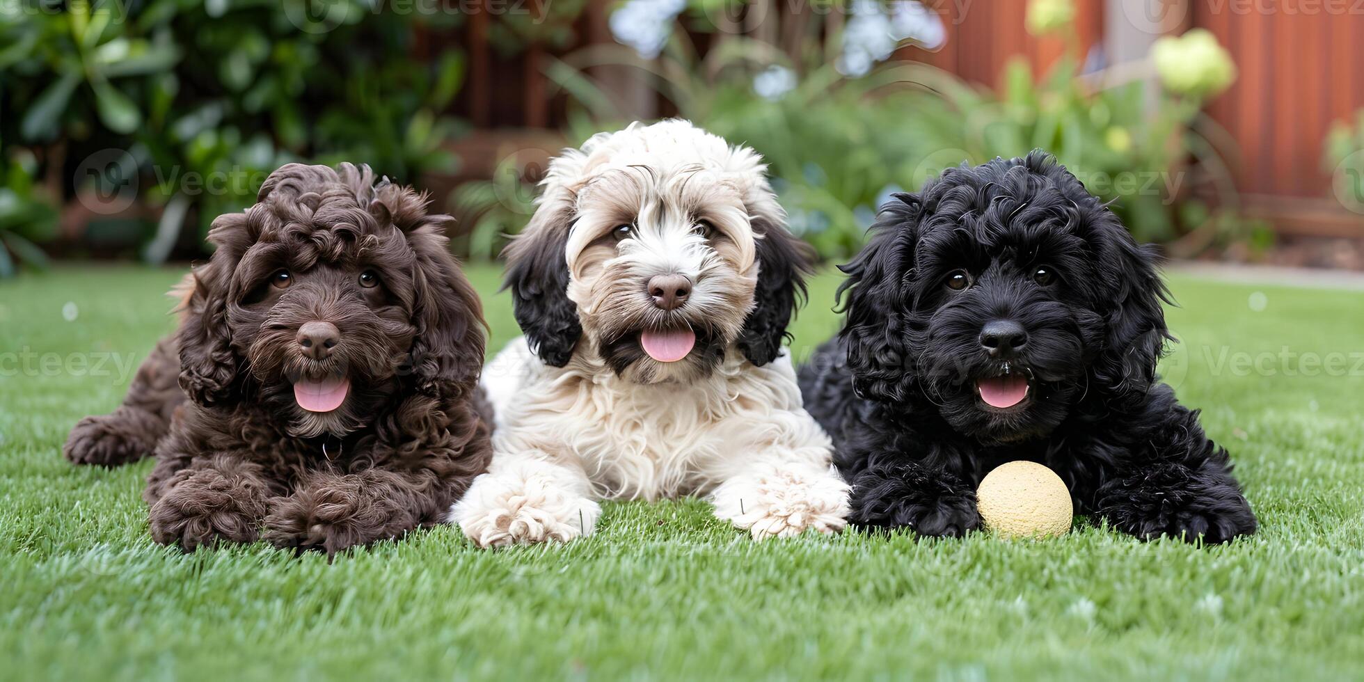 Adorable Puppies Playing photo