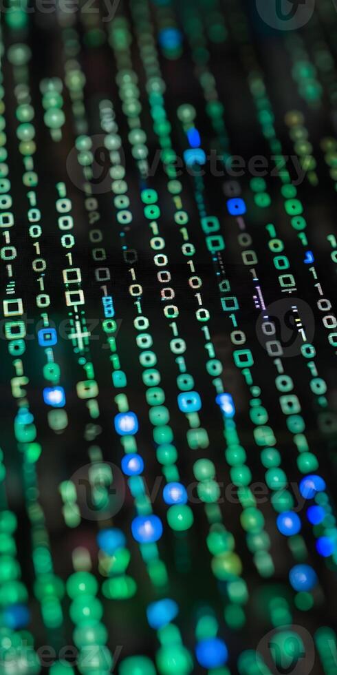 Shimmering Binary Code photo