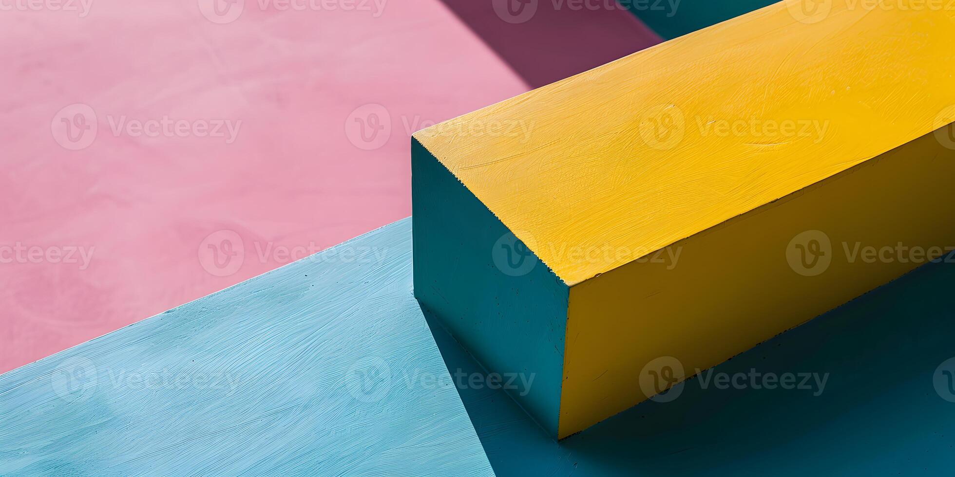 Vibrant Digital Geometric Abstraction photo