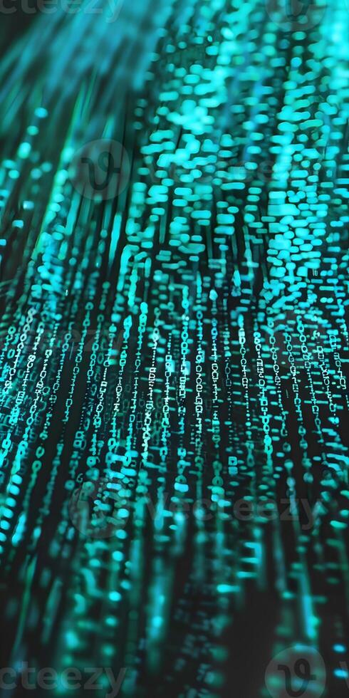 Shimmering Binary Code photo