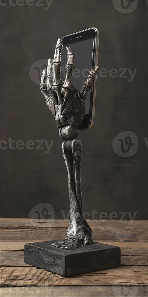 Robotic Hand with Smartphone photo