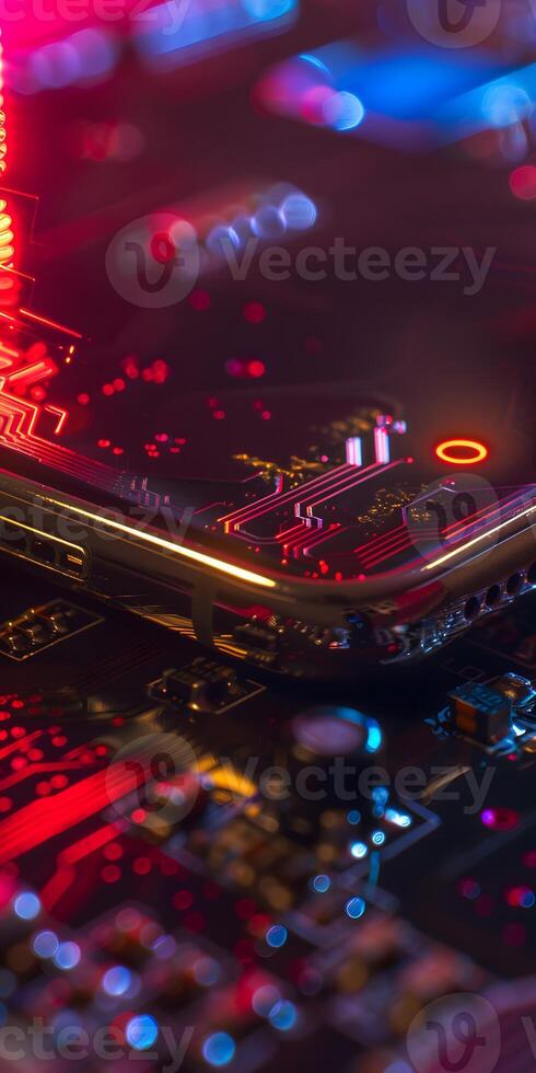 Digital Circuit Smartphone Display photo