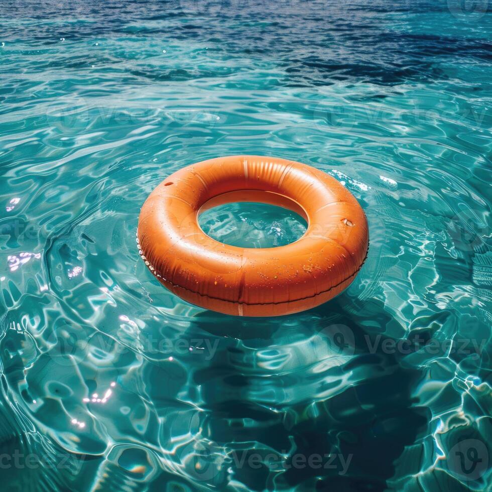 kid floatie in the pool. photo