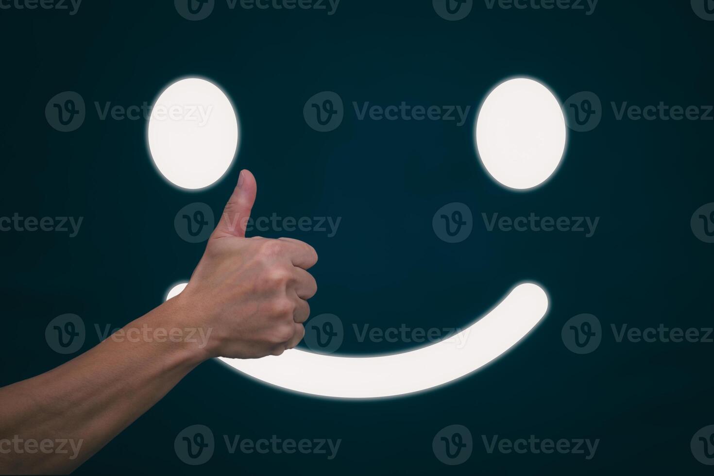Customer services best excellent business rating experience. Satisfaction survey concept. user gives ratings to service experience on the online application, online marketing, and business processes. photo
