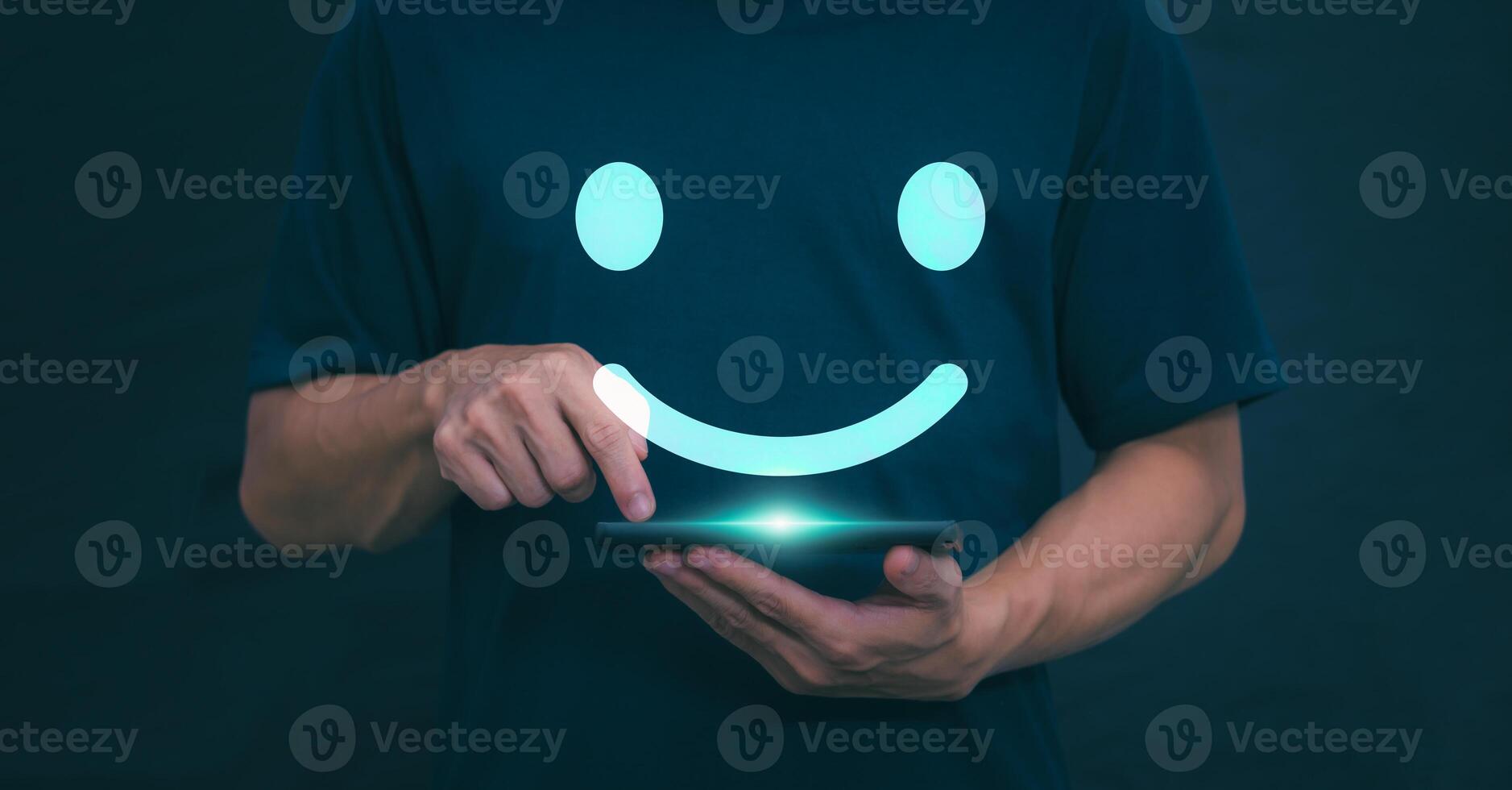 Customer services best excellent business rating experience. Satisfaction survey concept. user gives ratings to service experience on the online application, online marketing, and business processes. photo