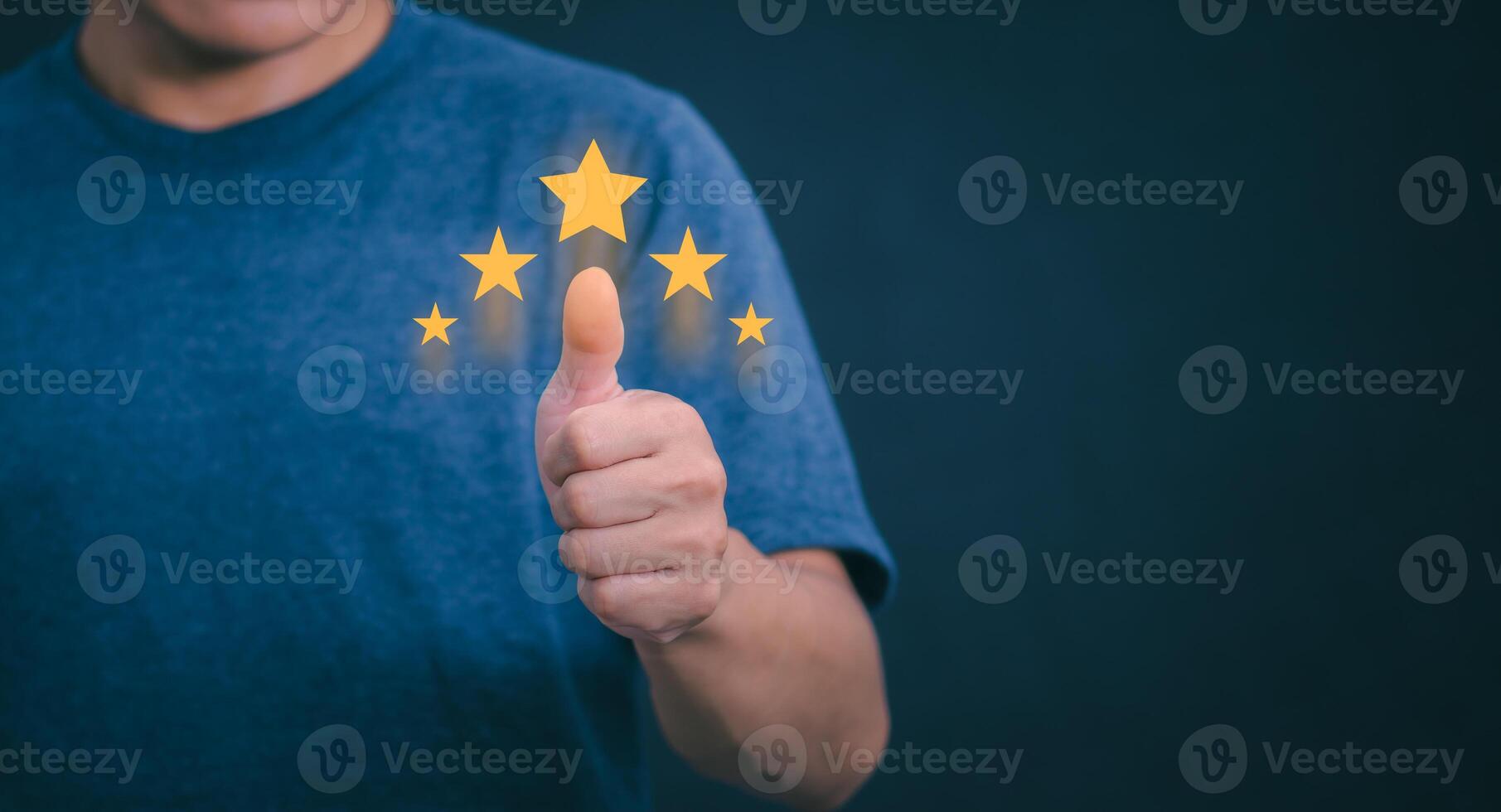 Customer services best excellent business rating experience. Satisfaction survey concept. user gives ratings to service experience on the online application, online marketing, and business processes. photo