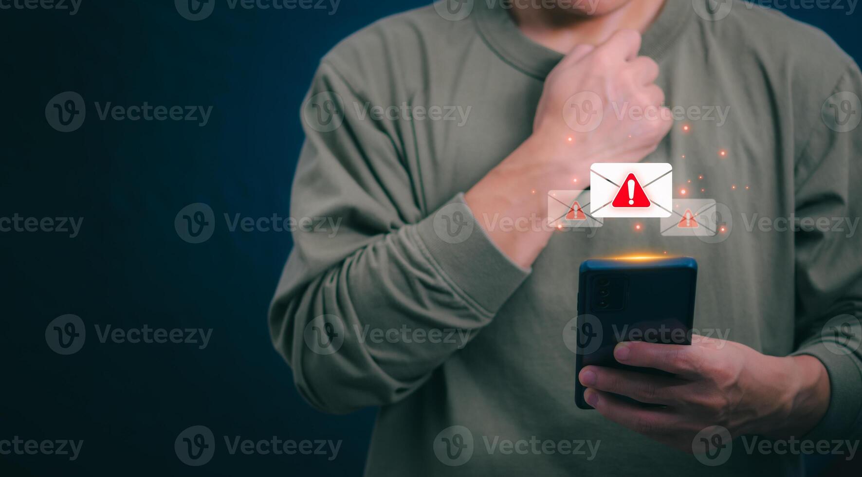 businessmen use their mobile phones to check newsletters or emails each day. For communication or receiving various news In the internet age, the concept of working anywhere photo