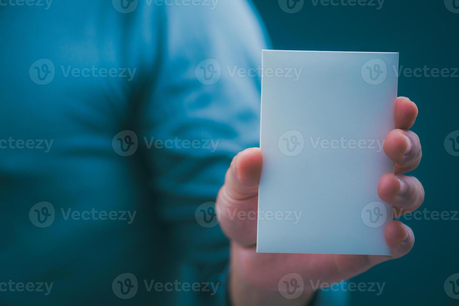 Progressive or successful philosophy, men's hands displaying business cards, business contacts, business cards, contacts, online marketing photo