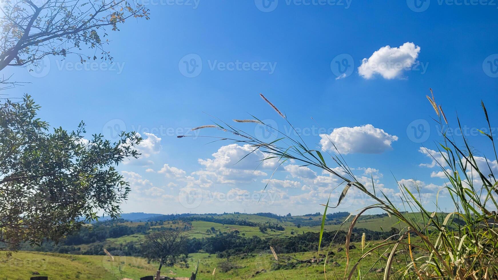 image of sky in the late afternoon in Brazil photo