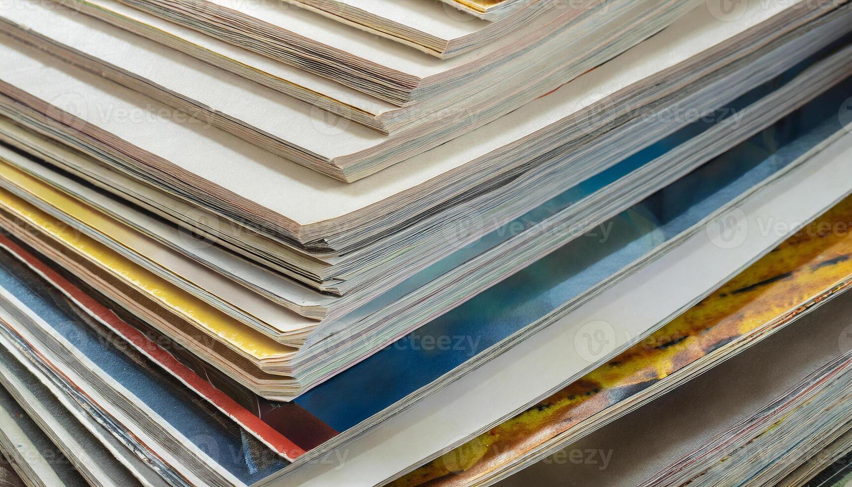 Crumpled magazine background photo