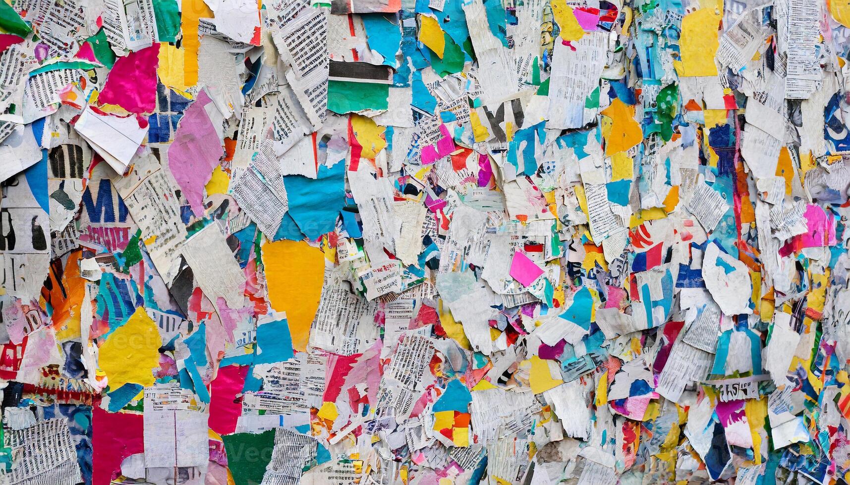 Crumpled newspaper texture background photo