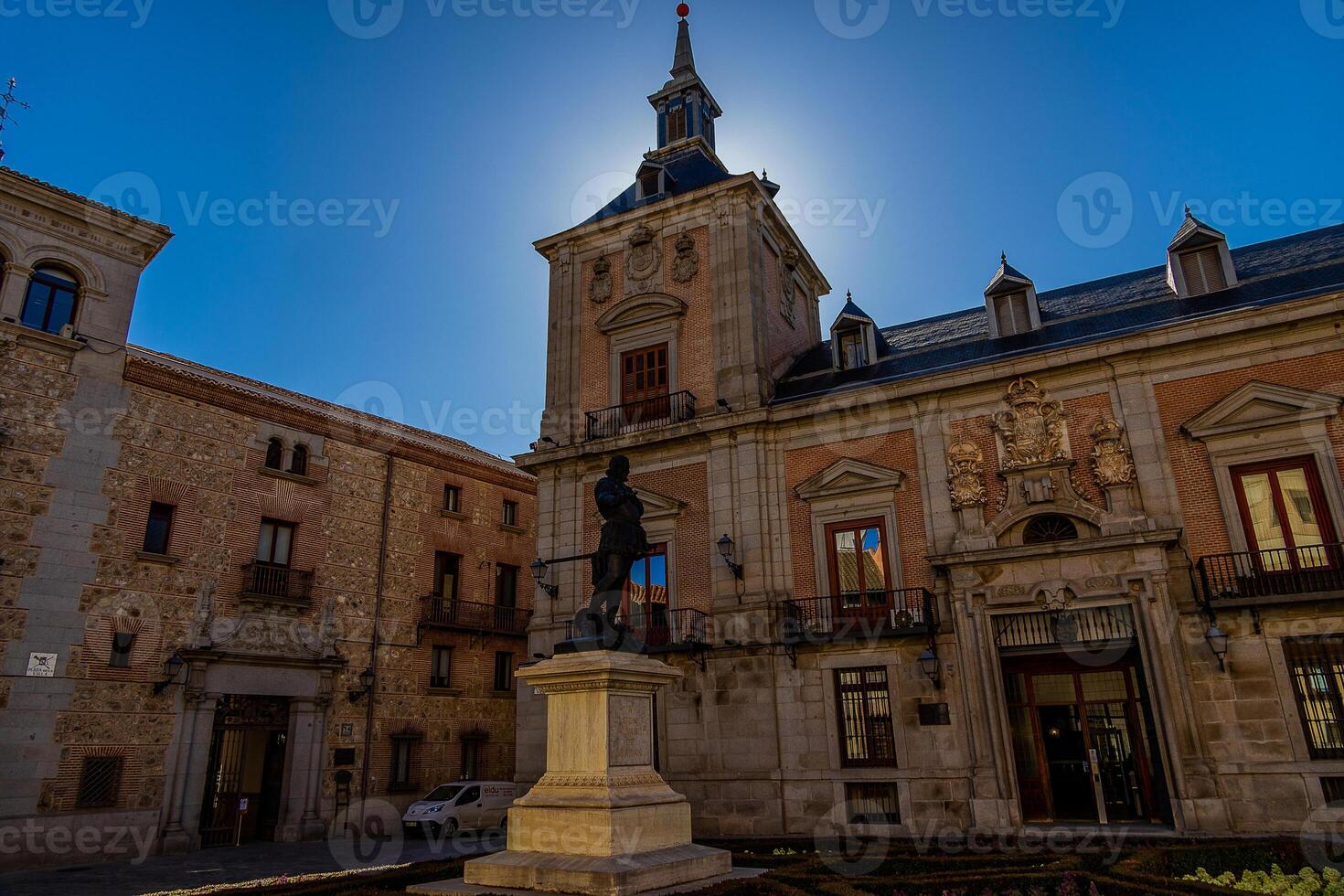 historic buildings in the center of madrid spain photo